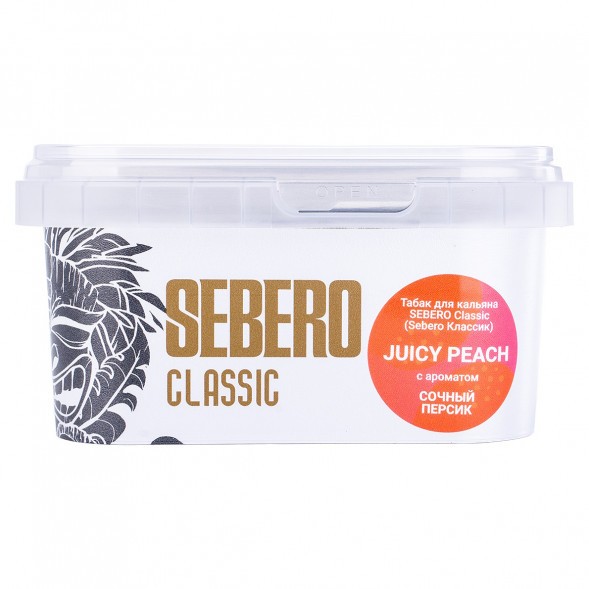 Табак Sebero - Juicy Peach (Сочный Персик, 200 грамм) купить в Тюмени