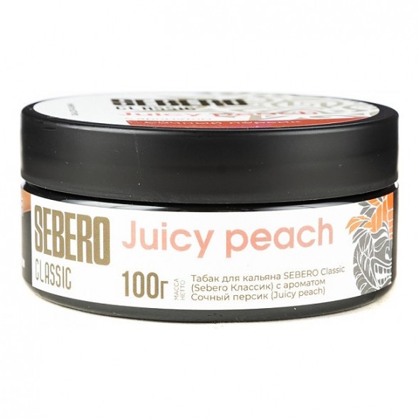 Табак Sebero - Juicy Peach (Сочный Персик, 100 грамм) купить в Тюмени