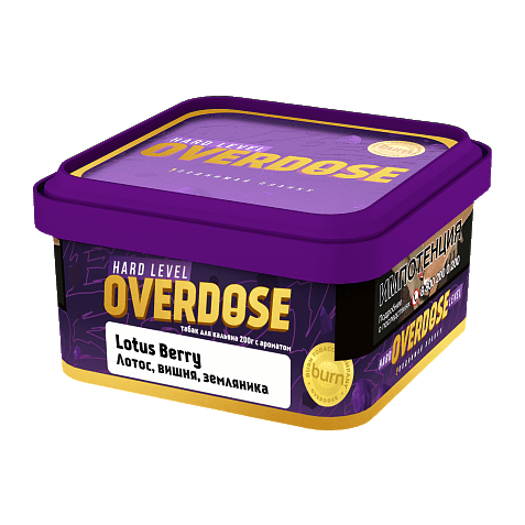 Табак Overdose - Lotus Berry (Лотос, Вишня, Земляника, 200 грамм) купить в Тюмени