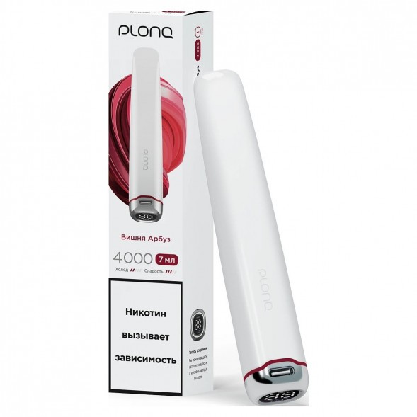 PLONQ PLUS PRO - Вишня Арбуз (4000 затяжек) купить в Тюмени