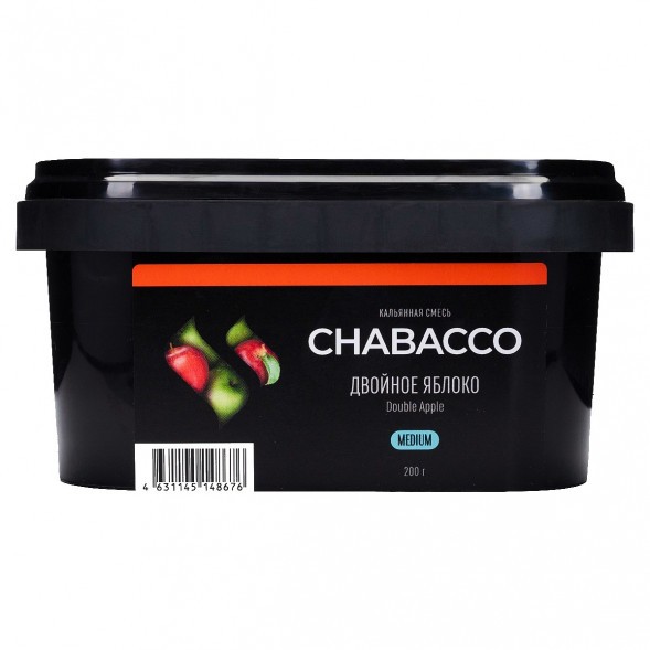 Смесь Chabacco MEDIUM - Double Apple (Двойное Яблоко, 200 грамм) купить в Тюмени