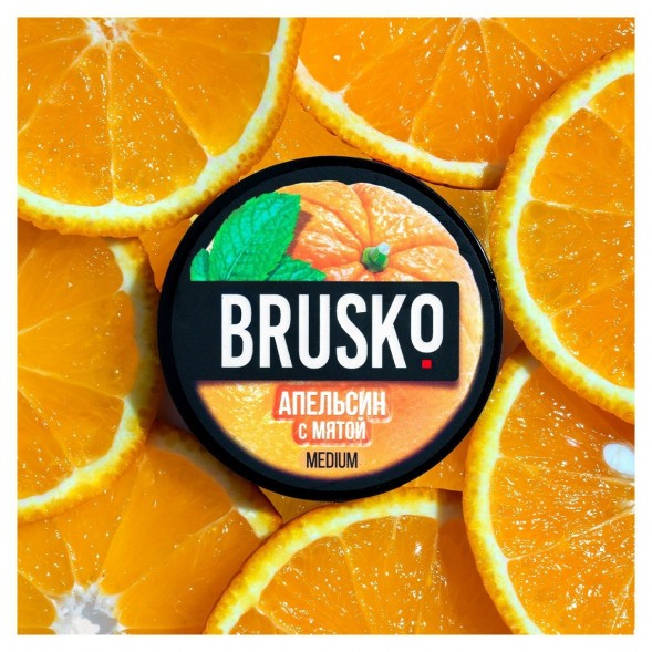 Смесь Brusko Medium - Апельсин с Мятой (50 грамм) купить в Тюмени