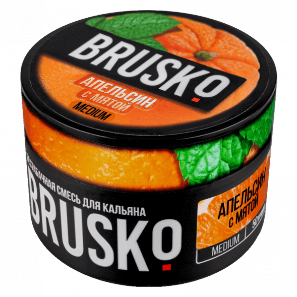Смесь Brusko Medium - Апельсин с Мятой (50 грамм) купить в Тюмени