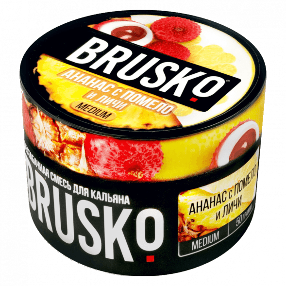 Смесь Brusko Medium - Ананас с Помело и Личи (50 грамм) купить в Тюмени
