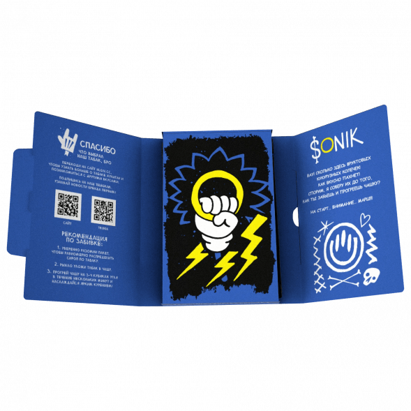 Табак Хулиган Hard - Sonik (Фруктовые Кукурузные Колечки, 25 грамм) купить в Тюмени